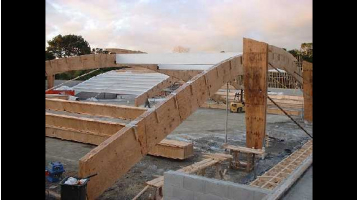 Blockhouse Bay Tennis Club During Construction